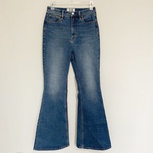 Free People Size 28 Curvy Robin Flare Stretch Jeans Wide Leg We the Free